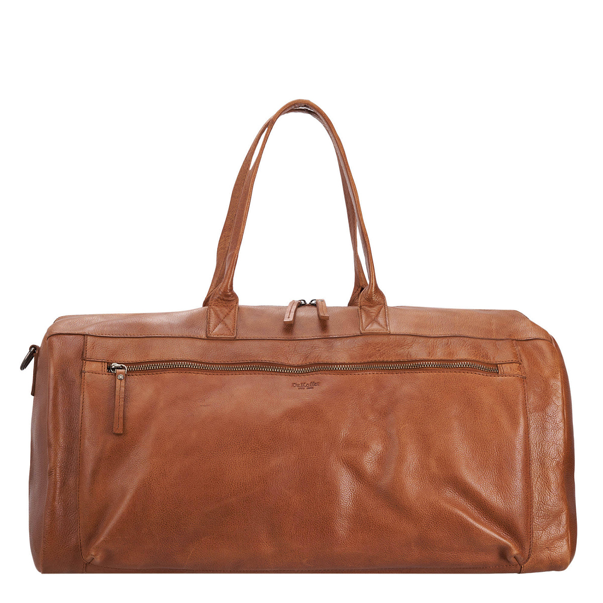 Сумка дорожная Dr.Koffer из натуральной кожи коричневая