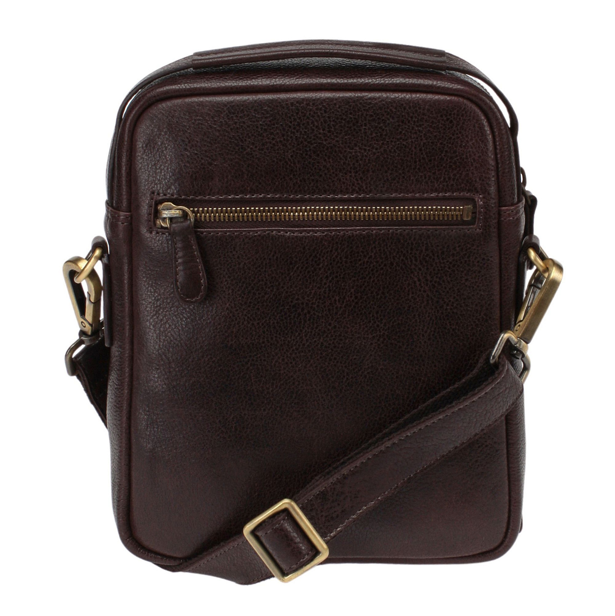 Сумка через плечо Dr.Koffer из натуральной кожи коричневая