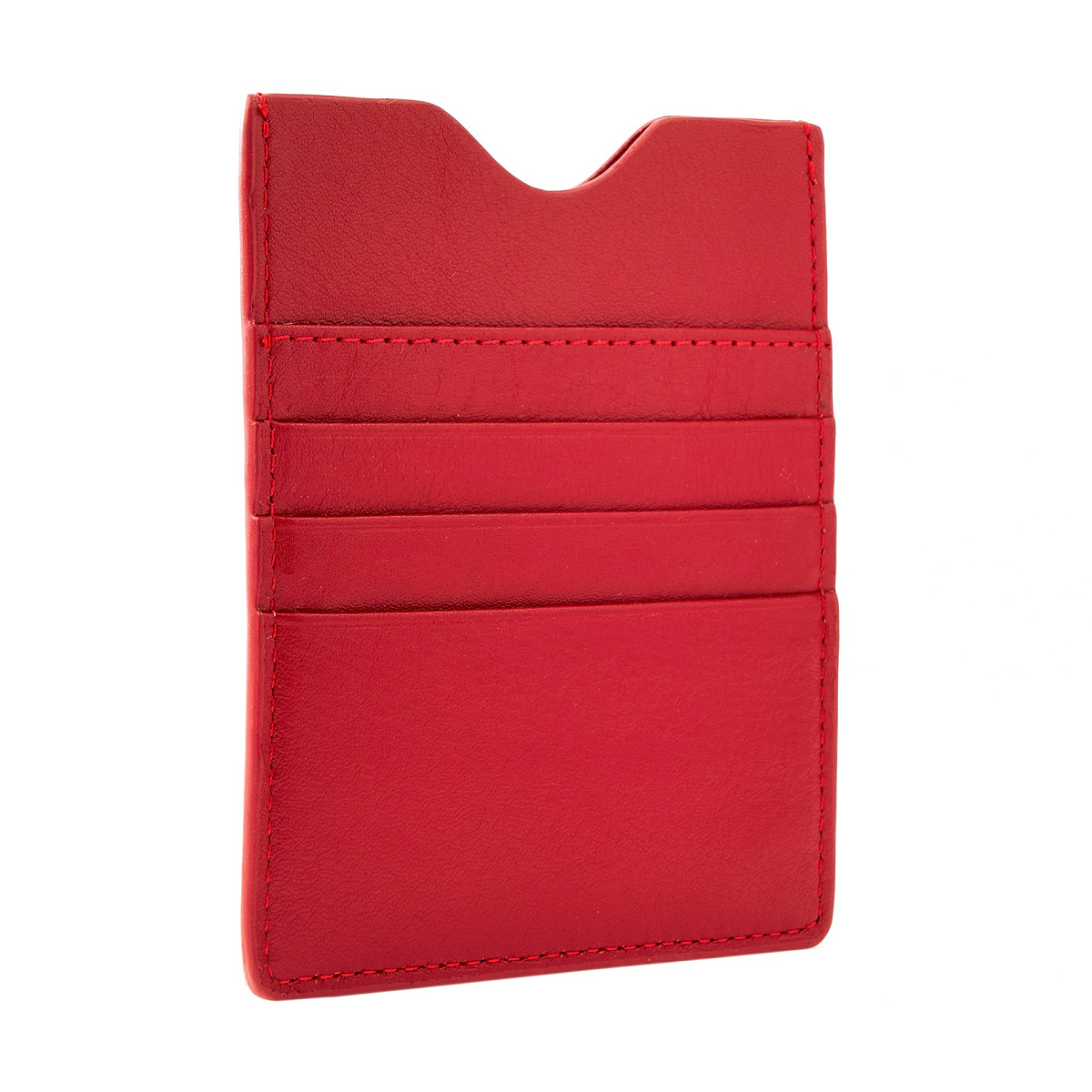Кредитница Dr.Koffer из натуральной кожи красная