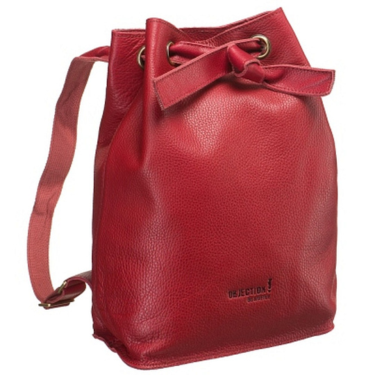Женский красный рюкзак-трансформер из натуральной кожи в стиле "авангард" Dr.Koffer T9096-7-12