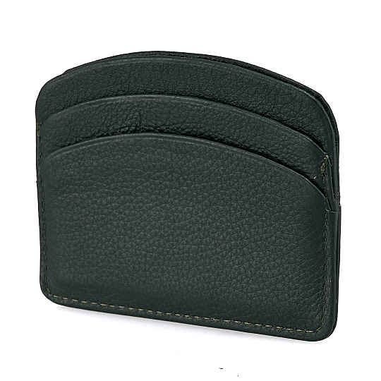 Кредитница Dr.Koffer из натуральной кожи зеленая