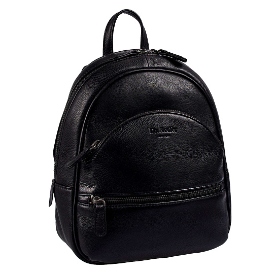 Рюкзак Dr.Koffer из натуральной кожи черный