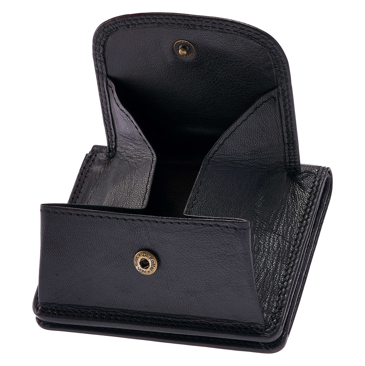 Портмоне Dr.Koffer из натуральной кожи черное