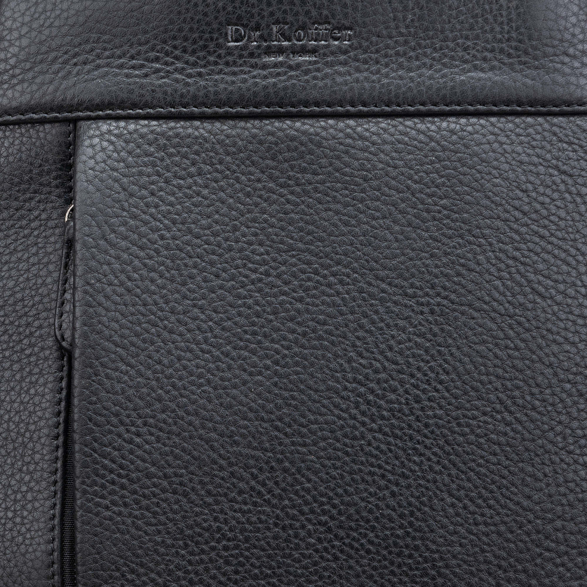 Рюкзак Dr.Koffer из натуральной кожи черный
