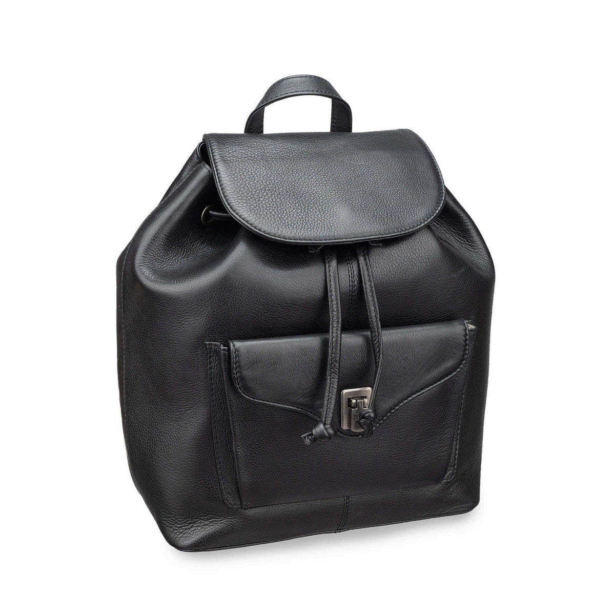 Рюкзак Dr.Koffer из натуральной кожи черный