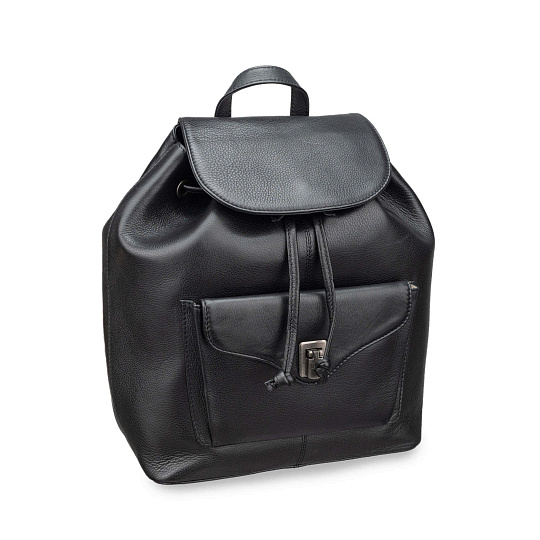 Рюкзак Dr.Koffer из натуральной кожи черный