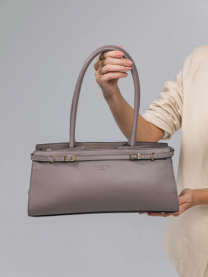 Женская сумка Dr.Koffer из натуральной кожи пыльная роза