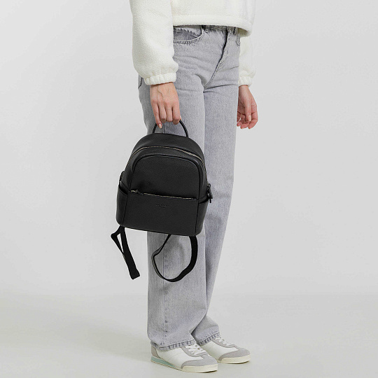 Рюкзак Dr.Koffer из натуральной кожи черный