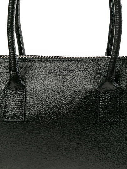 Женская сумка Dr.Koffer из натуральной кожи черная