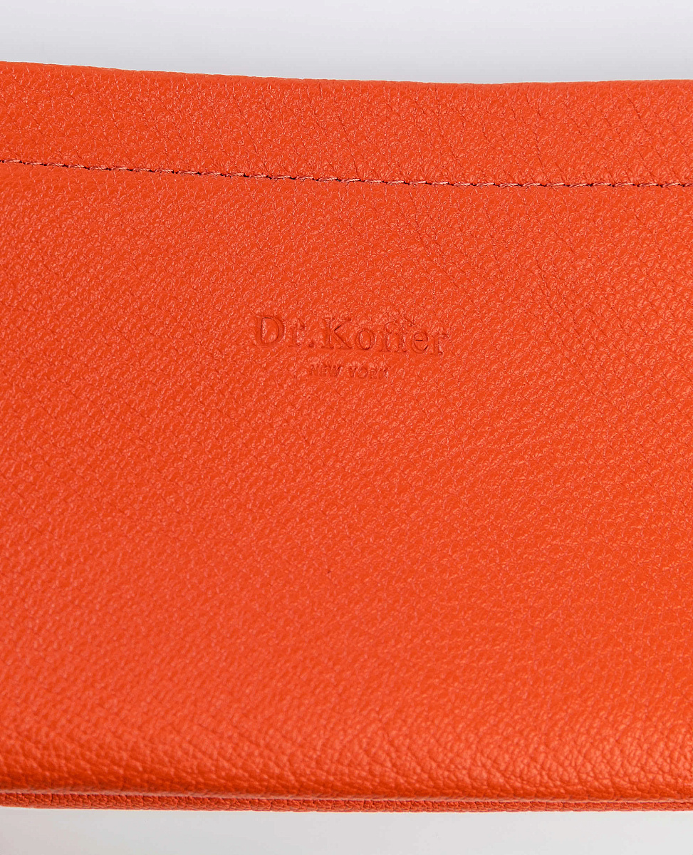 Косметичка Dr.Koffer из натуральной кожи розовая