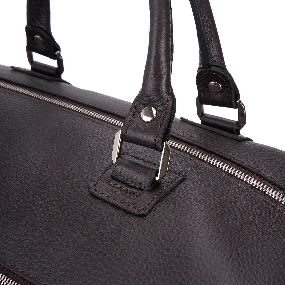 Сумка дорожная Dr.Koffer из натуральной кожи коричневая