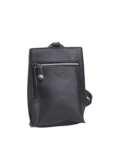 Сумка через плечо Dr.Koffer из натуральной кожи черная