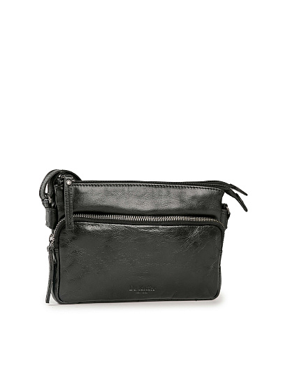 Сумка через плечо Dr.Koffer из натуральной кожи черная