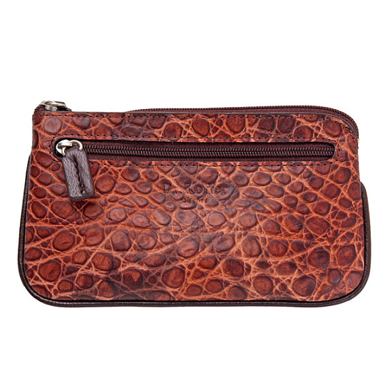 Яркая компактная ключница из тисненой кожи Dr.Koffer X510209-25-09