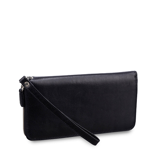 Портмоне Dr.Koffer из натуральной кожи черное