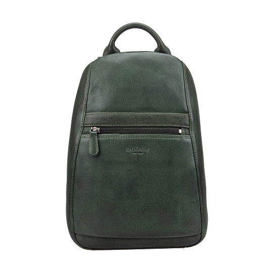 Рюкзак Dr.Koffer из натуральной кожи зеленый