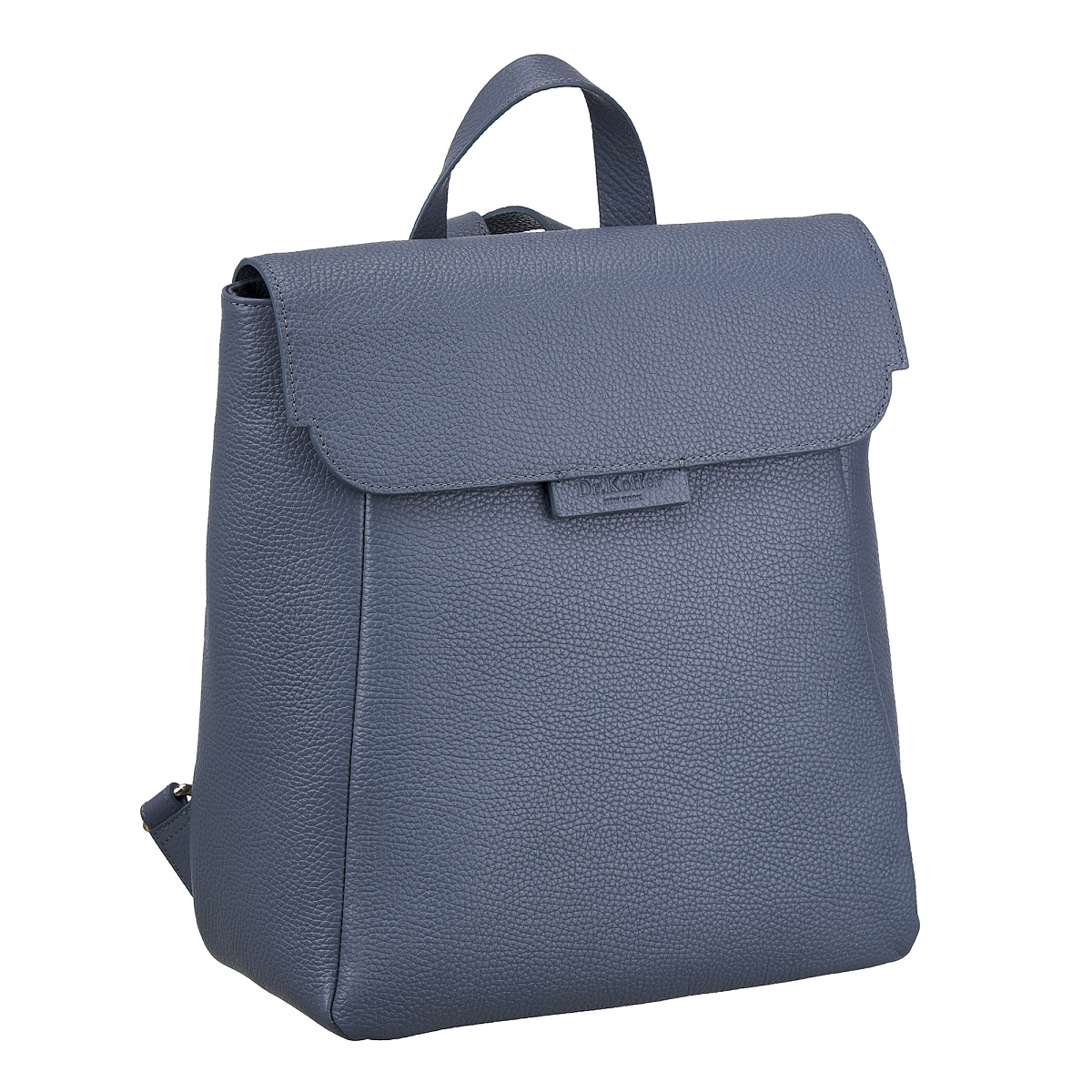 Рюкзак Dr. Koffer из натуральной кожи голубой