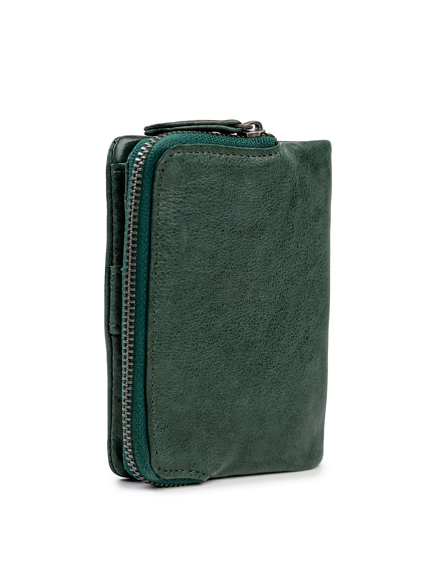 Портмоне Dr.Koffer из натуральной кожи зеленое