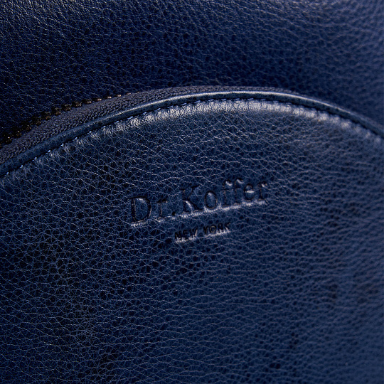 Рюкзак Dr.Koffer из натуральной кожи синий