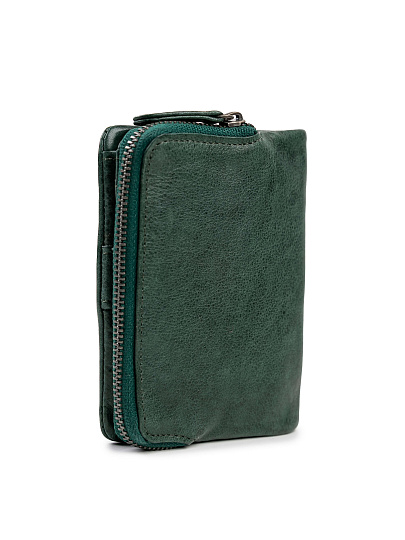 Портмоне Dr.Koffer из натуральной кожи зеленое