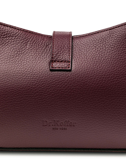 Женская сумка Dr.Koffer из натуральной кожи бордовая