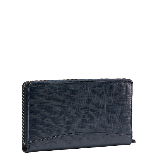 Портмоне Dr.Koffer из натуральной кожи синее