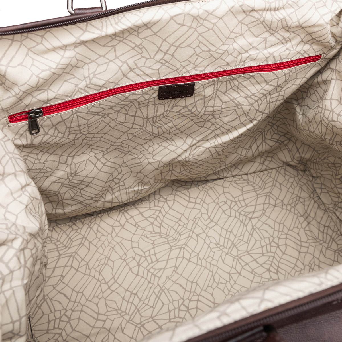 Сумка дорожная Dr.Koffer из натуральной кожи коричневая