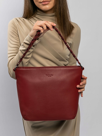 Женская сумка Dr.Koffer из натуральной кожи красная