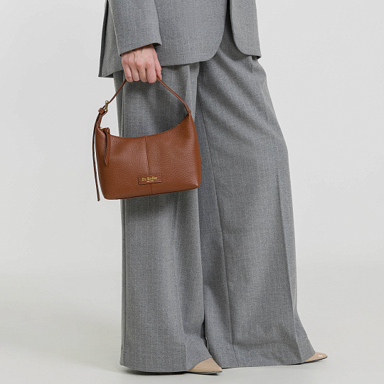 Женская сумка  Dr. Koffer из натуральной кожи коричневая