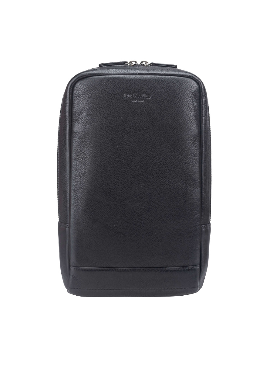 Рюкзак Dr. Koffer из натуральной кожи черный