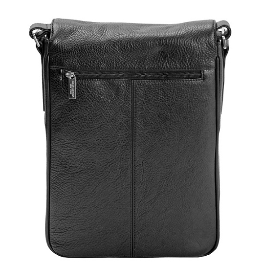 Сумка через плечо Dr.Koffer из натуральной кожи черная