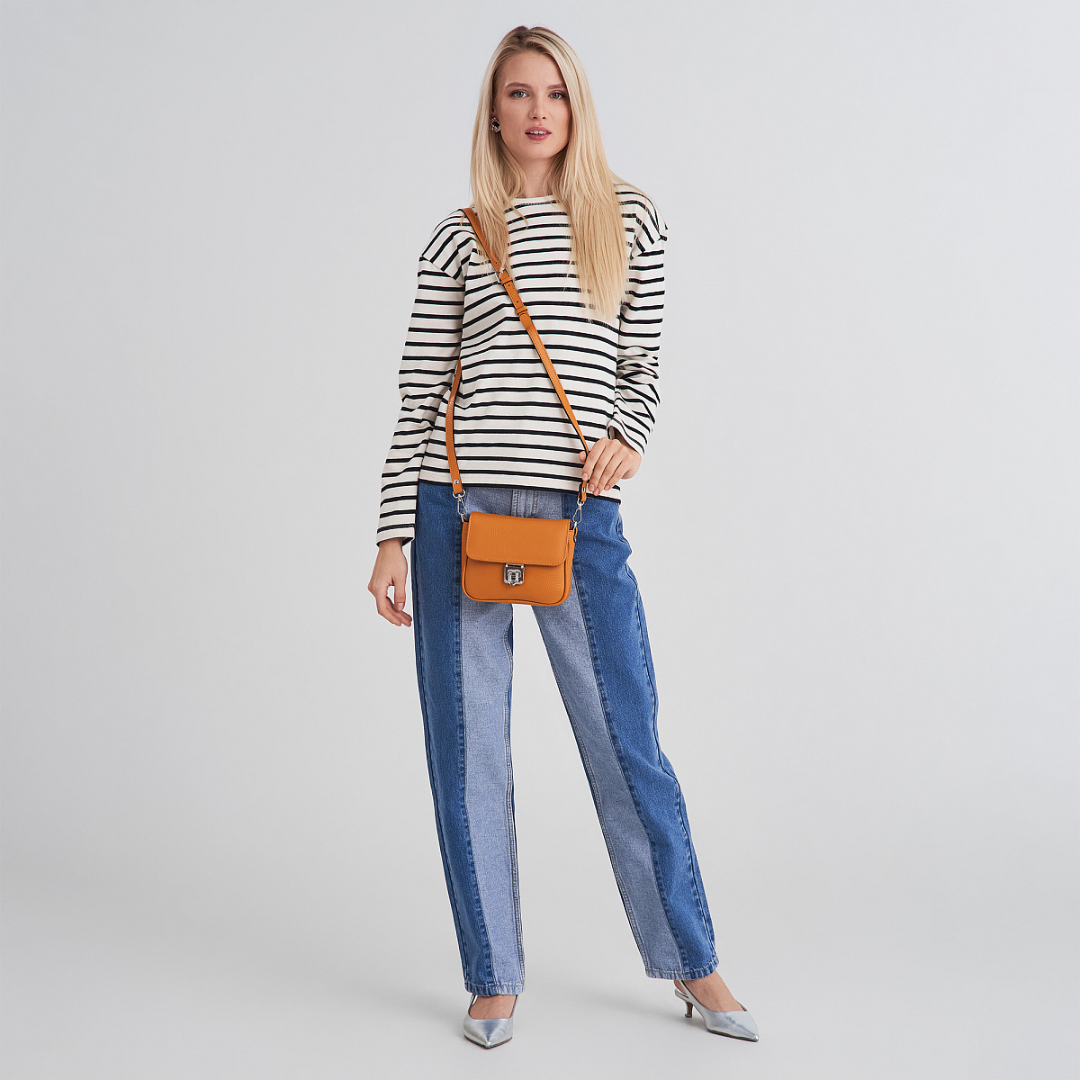 Женская сумка Dr. Koffer из натуральной кожи оранжевая