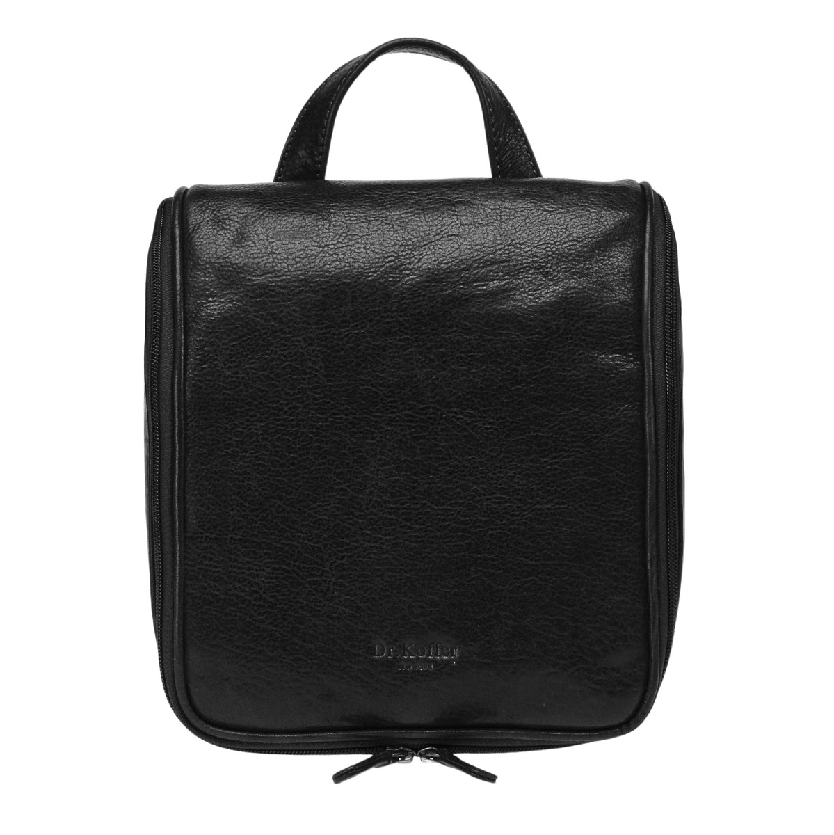 Несессер Dr. Koffer из натуральной кожи черный
