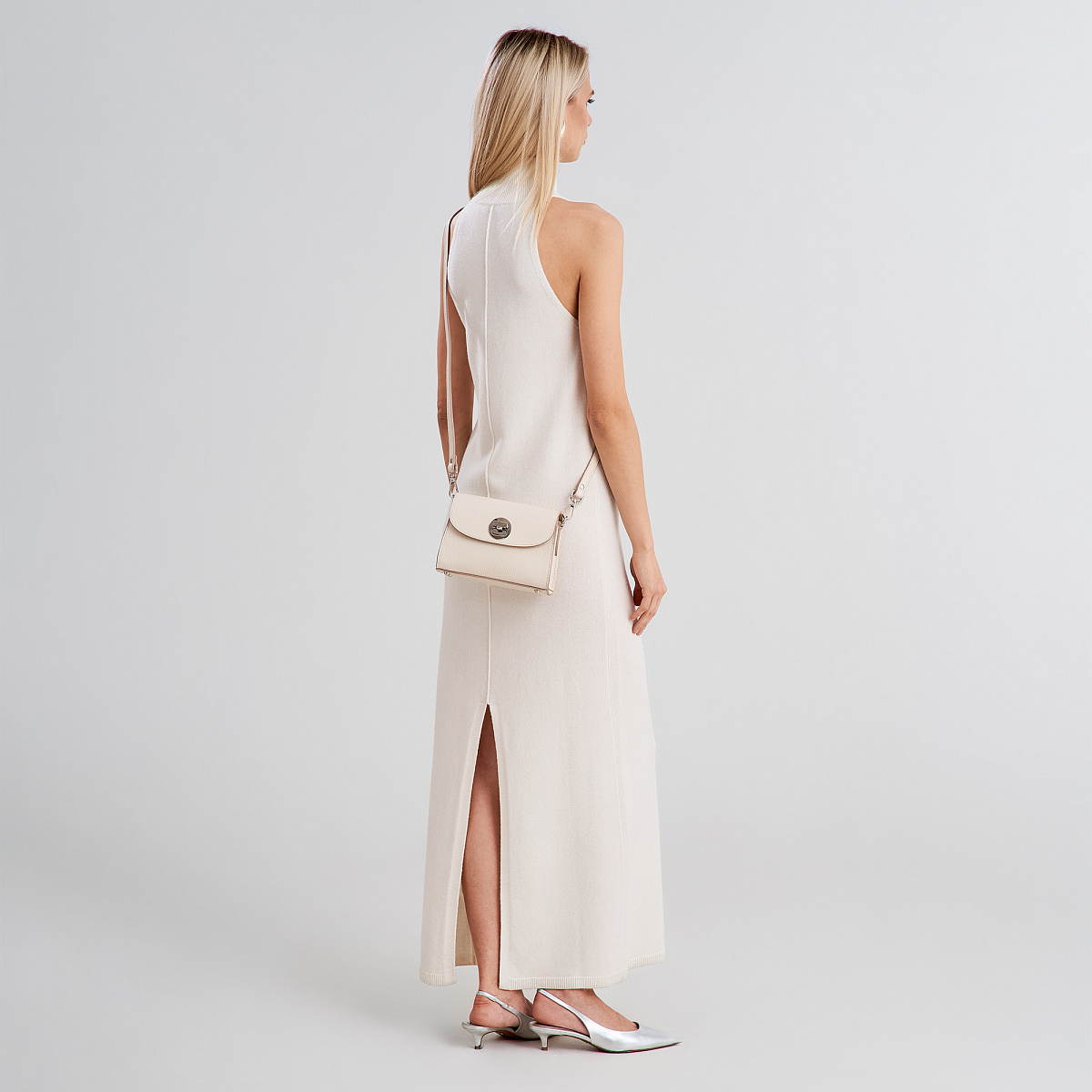 Женская сумка Dr. Koffer из натуральной кожи белая