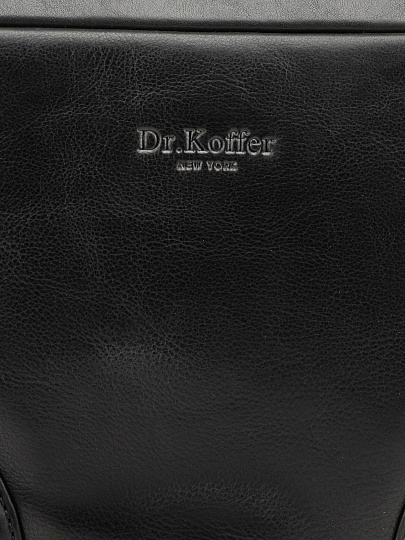 Сумка-визитка Dr. Koffer из натуральной кожи черная