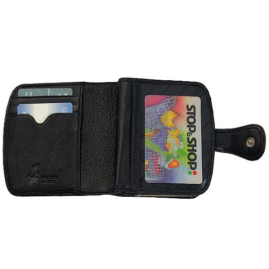 Кошелек Dr.Koffer из натуральной кожи черный