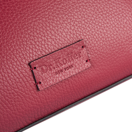 Женская сумка Dr. Koffer из натуральной кожи красная