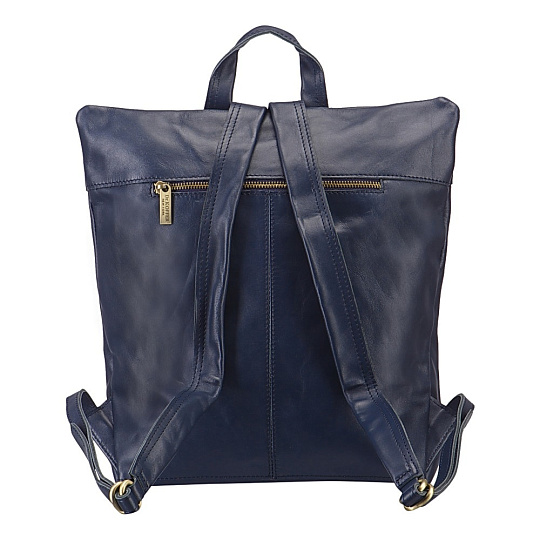 Рюкзак Dr.Koffer из натуральной кожи синий