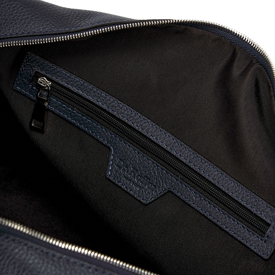 Дорожная сумка Dr.Koffer из натуральной кожи синяя