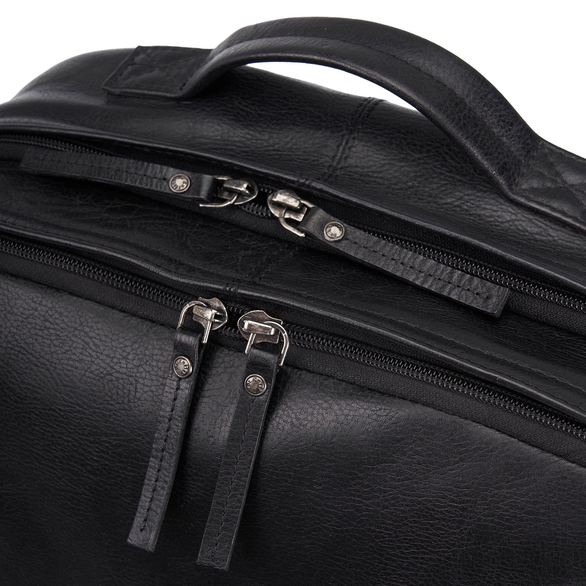 Рюкзак Dr.Koffer из натуральной кожи черный