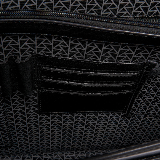 Портфель Dr.Koffer из натуральной кожи черный