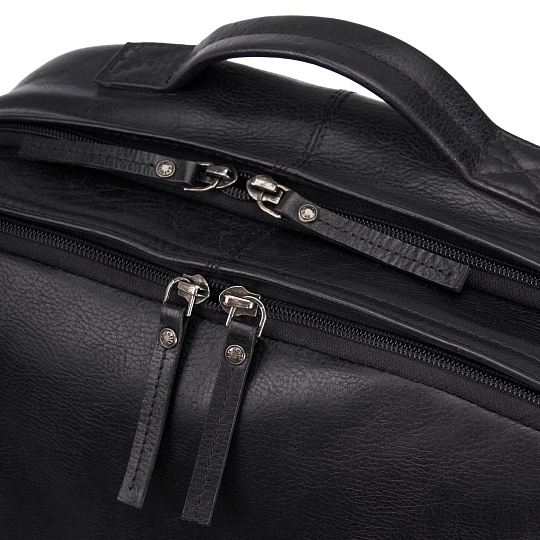 Рюкзак Dr.Koffer из натуральной кожи черный