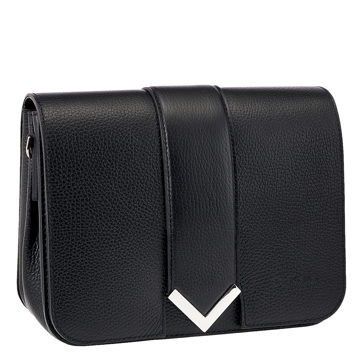 Женская сумка Dr. Koffer из натуральной кожи черная