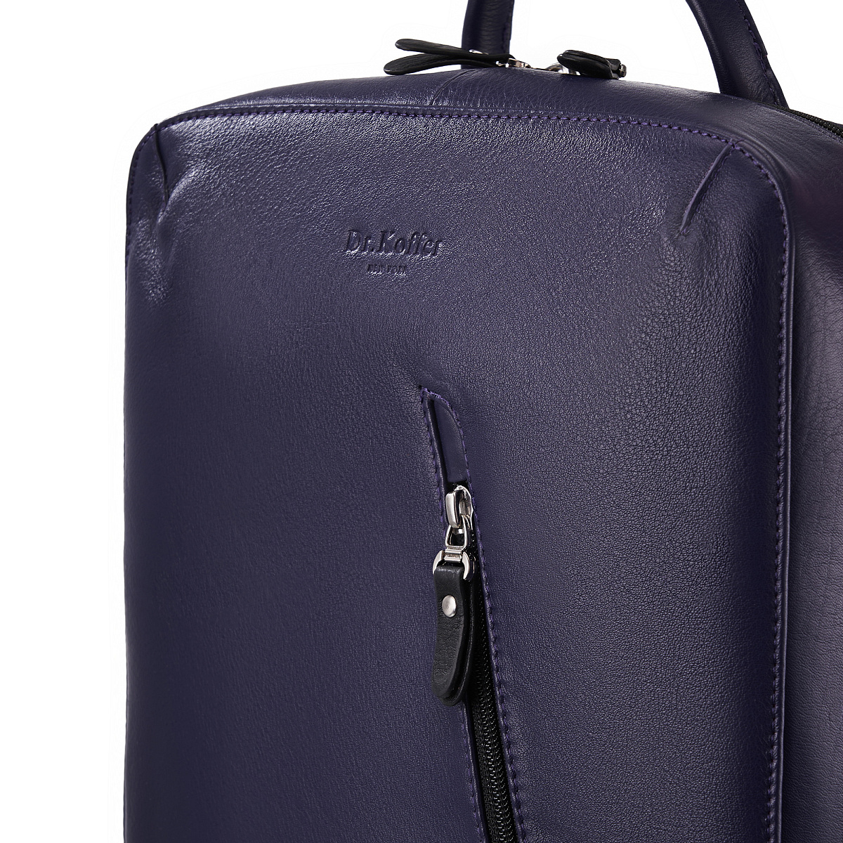 Рюкзак Dr.Koffer из натуральной кожи синий