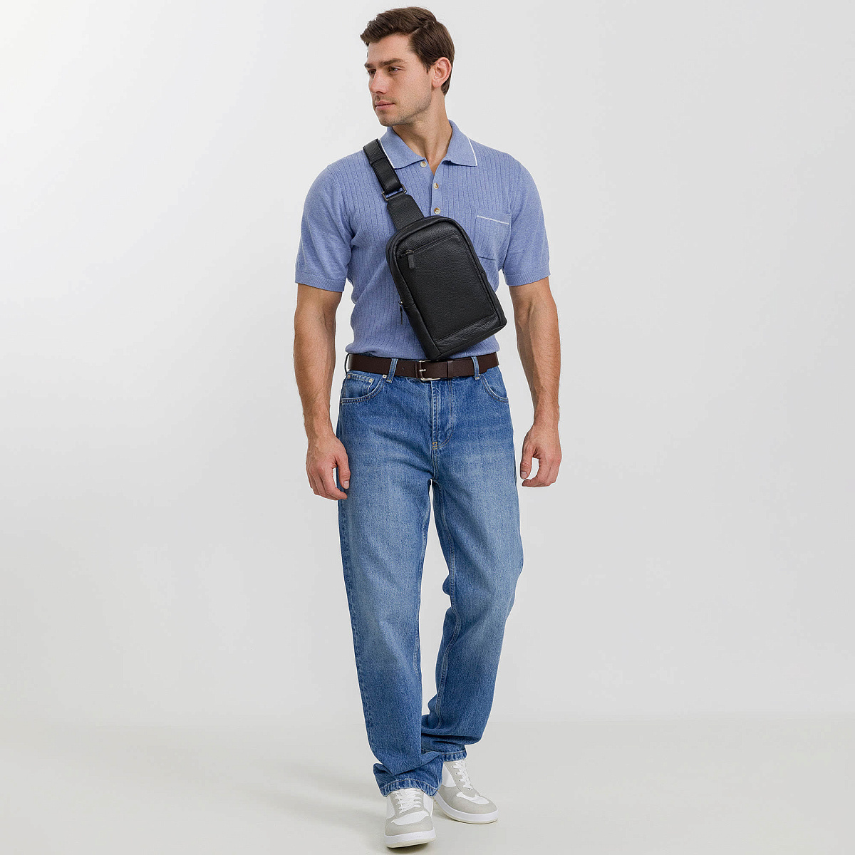 Рюкзак Dr. Koffer из натуральной кожи черный