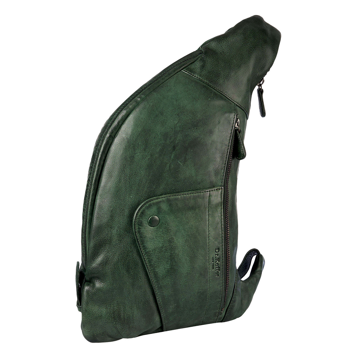 Рюкзак Dr.Koffer из натуральной кожи зеленый