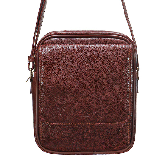 Сумка через плечо Dr.Koffer из натуральной кожи коричневая