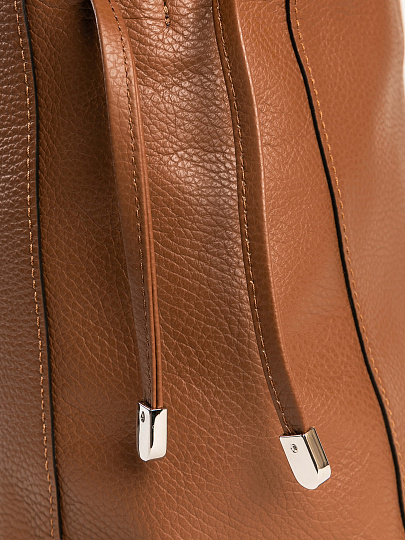 Женская сумка Dr. Koffer из натуральной кожи коричневая