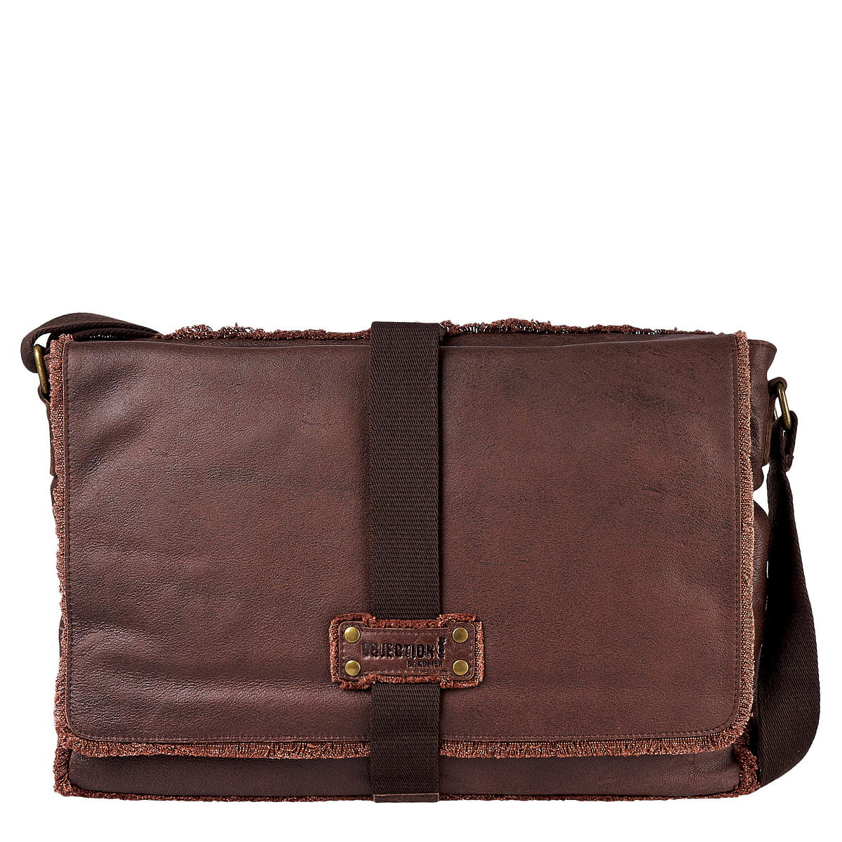 Сумка через плечо Dr.Koffer из натуральной кожи коричневая