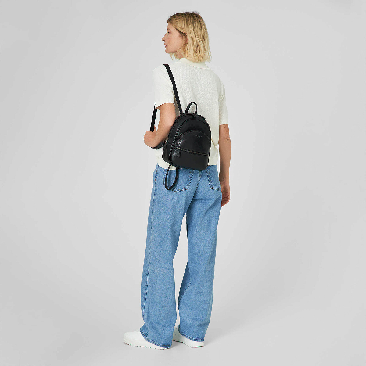 Рюкзак Dr.Koffer из натуральной кожи черный